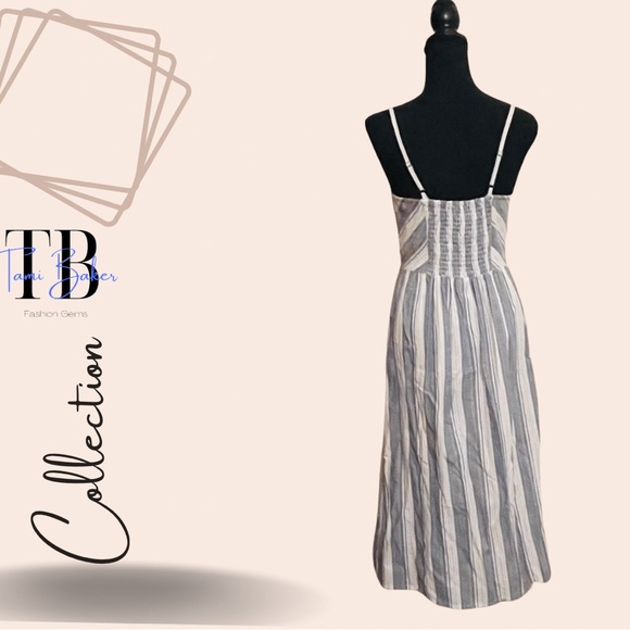 Olive+Oak Blue & White Button Dress - Picture 2 of 2